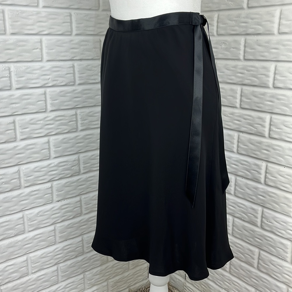 Elegant Black A-Line Skirt